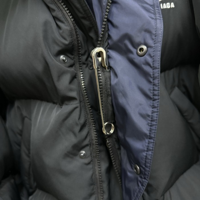 NIGO Balenciaga Women's Autumn and Winter Solid Color Reversible Letter Logo Pattern Printed Long Sleeve Puffer Down Jacket #nigo73839