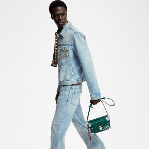 NIGO Louis Vuitton Men's SOUL TRUNK Handbag Logo Canvas Solid Color Casual Shoulder Crossbody Bag #nigo71692