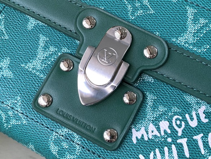 NIGO Louis Vuitton Men's SOUL TRUNK Handbag Logo Canvas Solid Color Casual Shoulder Crossbody Bag #nigo71692