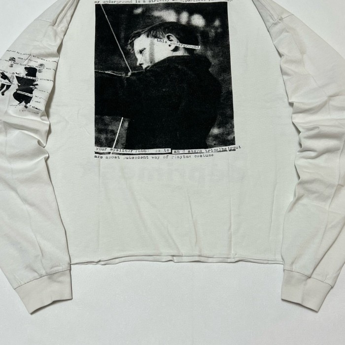 NIGO Enfants Riches Deprimes Men's Summer Ribbed Knit Washed Loose Pattern Printed Long Sleeve T-Shirt Pullover Ngvp #nigo73357