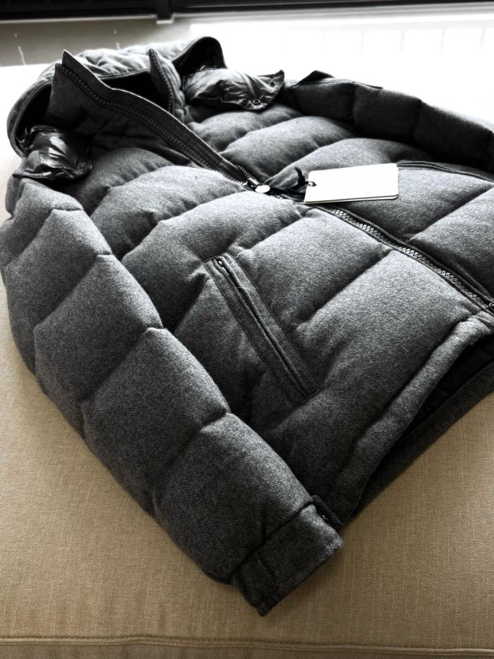NIGO Moncler Men's Winter Solid Color Hooded Zipper Long Sleeve Puffer Down Jacket #nigo73858