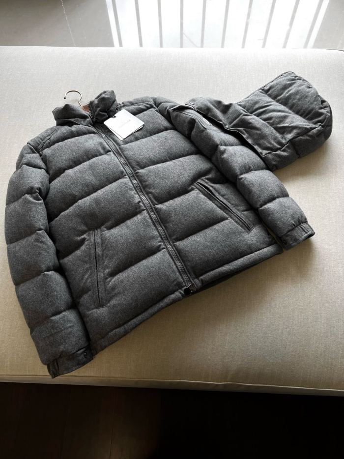 NIGO Moncler Men's Winter Solid Color Hooded Zipper Long Sleeve Puffer Down Jacket #nigo73858