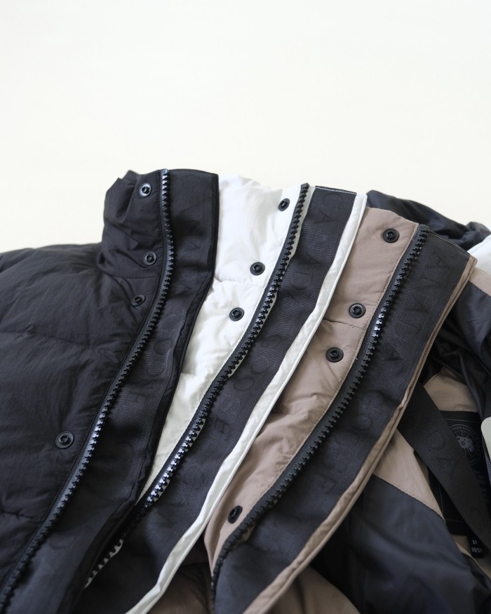 NIGO Canada Goose Men's and Women's Autumn and Winter Solid Color Standing Collar Zipper Long Sleeve Puffer Down Jacket #nigo73854