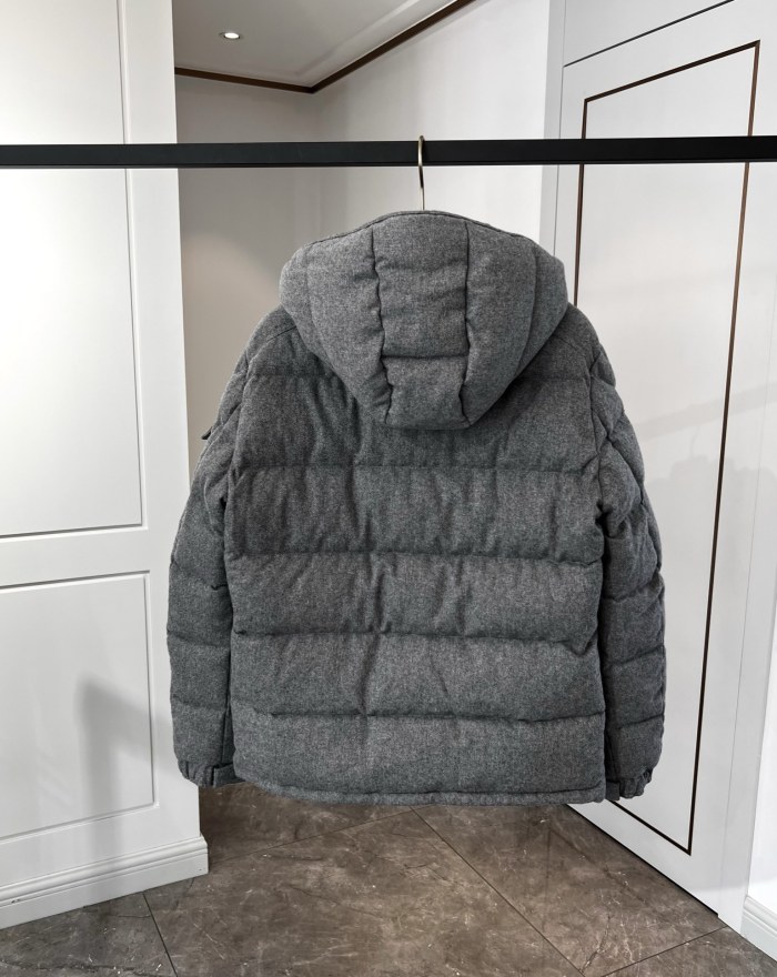 NIGO Moncler Men's Winter Solid Color Hooded Zipper Long Sleeve Puffer Down Jacket #nigo73858
