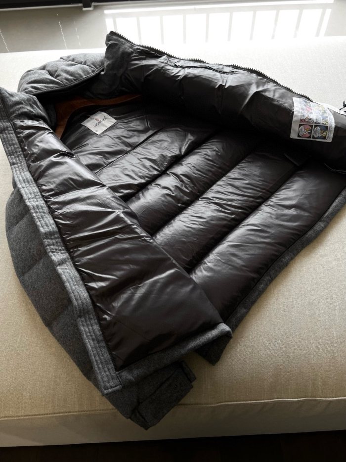 NIGO Moncler Men's Winter Solid Color Hooded Zipper Long Sleeve Puffer Down Jacket #nigo73858