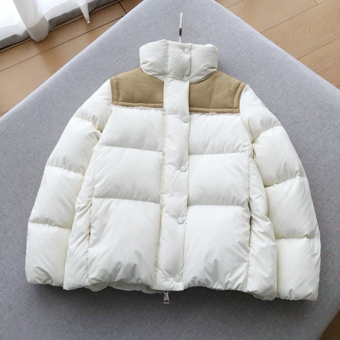 NIGO Moncler Women's Autumn and Winter Solid Color Standing Collar Zipper Puffer Down Long Sleeve Jacket #nigo73868