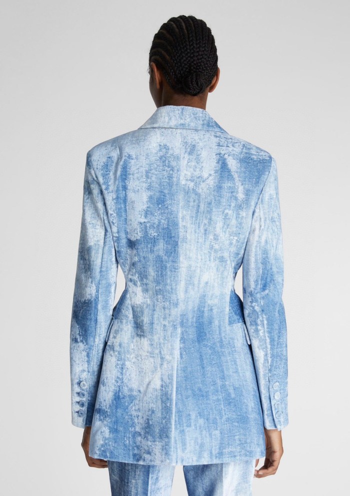 NIGO Ermanno Scervino Women's Colorblocking Single-Breasted Slim Long-Sleeved Suit Set Blazer Jacket Spring And Autumn Casual Gradient High-Waisted Pants Ngvp #nigo9531