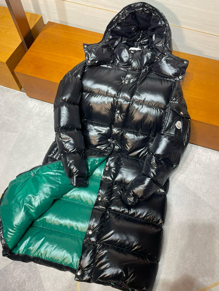 NIGO Moncler Women's Winter Solid Color Hooded Long Zipper Long Sleeve Down Jacket #nigo73874
