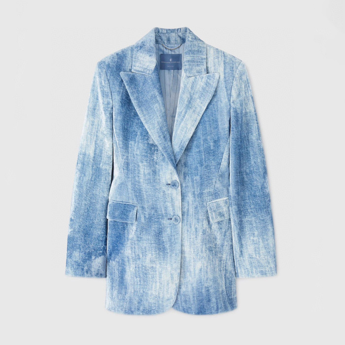 NIGO Ermanno Scervino Women's Colorblocking Single-Breasted Slim Long-Sleeved Suit Set Blazer Jacket Spring And Autumn Casual Gradient High-Waisted Pants Ngvp #nigo9531