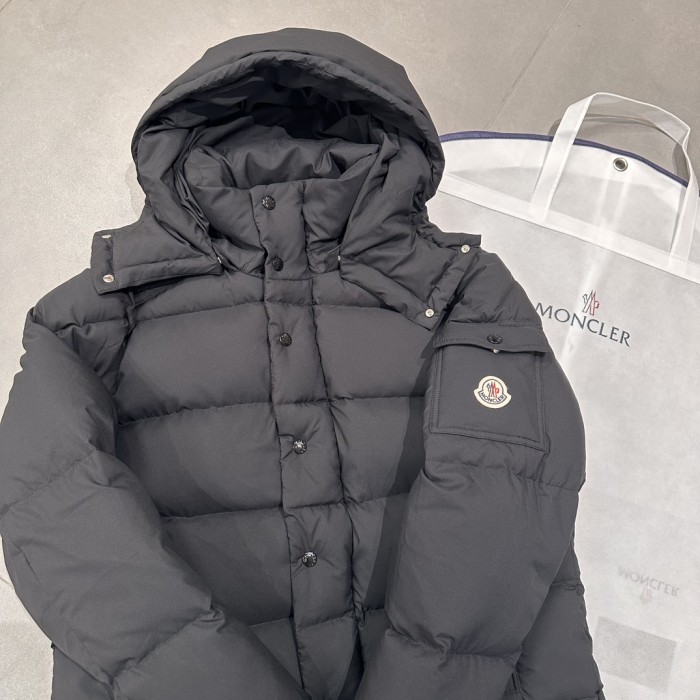 NIGO Moncler Men's Winter Solid Color Hooded Zipper Long Sleeve Puffer Down Jacket #nigo73863