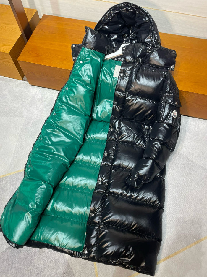 NIGO Moncler Women's Winter Solid Color Hooded Long Zipper Long Sleeve Down Jacket #nigo73874