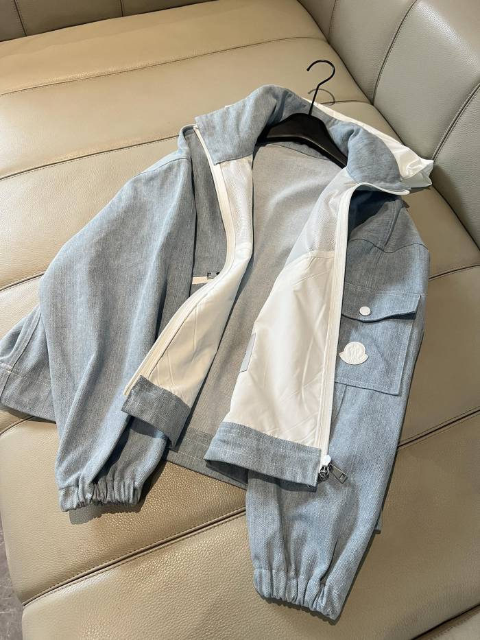NIGO Moncler Women's Spring and Autumn Solid Color Multi Zipper Logo Embroidery Hooded Zipper Jacket #nigo73866