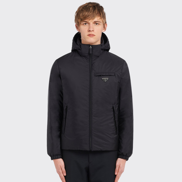 NIGO Prada Men’s Autumn and Winter Solid Color Letter Logo Hooded Warm Zipper Long Sleeve Puffer Down Jacket #nigo73867
