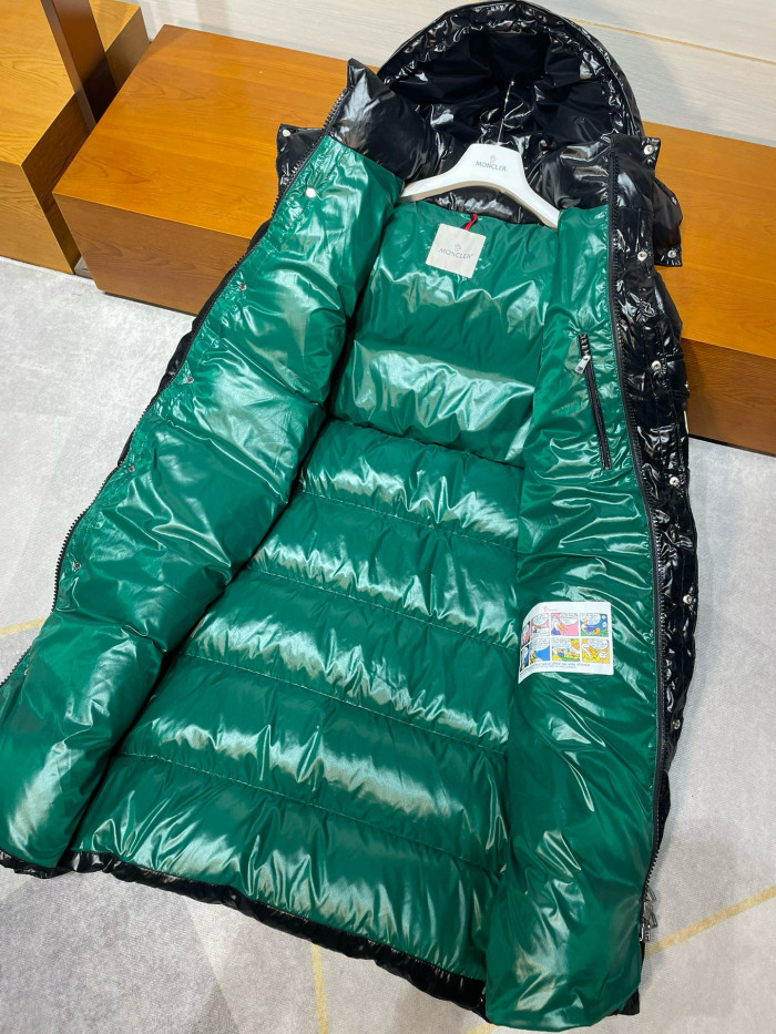 NIGO Moncler Women's Winter Solid Color Hooded Long Zipper Long Sleeve Down Jacket #nigo73874