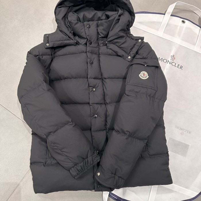 NIGO Moncler Men's Winter Solid Color Hooded Zipper Long Sleeve Puffer Down Jacket #nigo73863