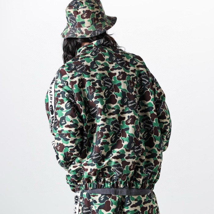NIGO Saint Michael X Bape Men's Spring and Autumn Camouflage Printed Lapel Zipper Long Sleeve Jacket #nigo73878
