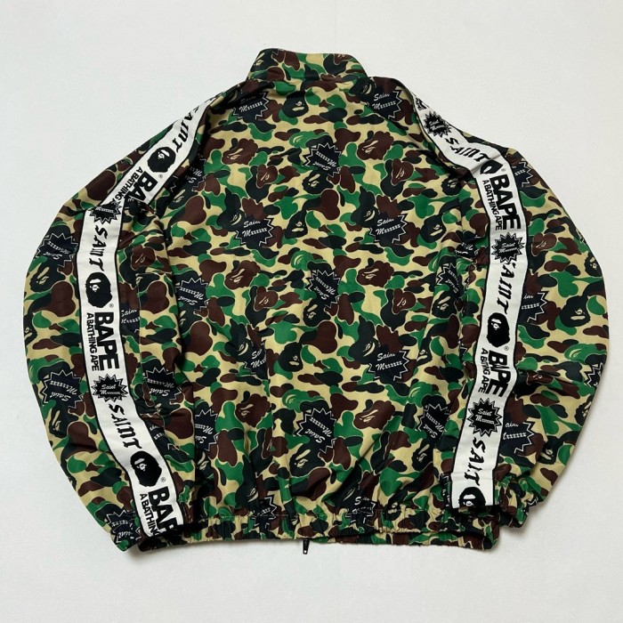NIGO Saint Michael X Bape Men's Spring and Autumn Camouflage Printed Lapel Zipper Long Sleeve Jacket #nigo73878