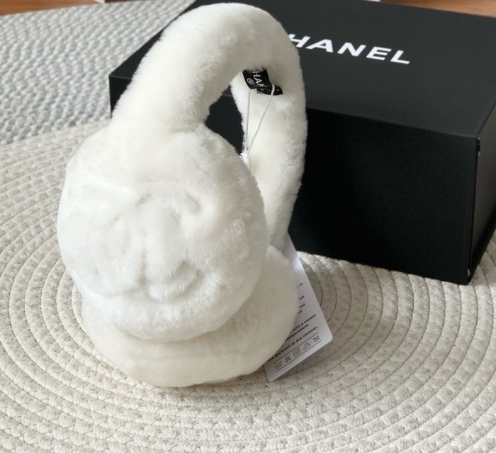 NIGO Chanel Men's and Women's Solid Color Embroidered Letter Logo Wool Warm Earmuffs #nigo73888