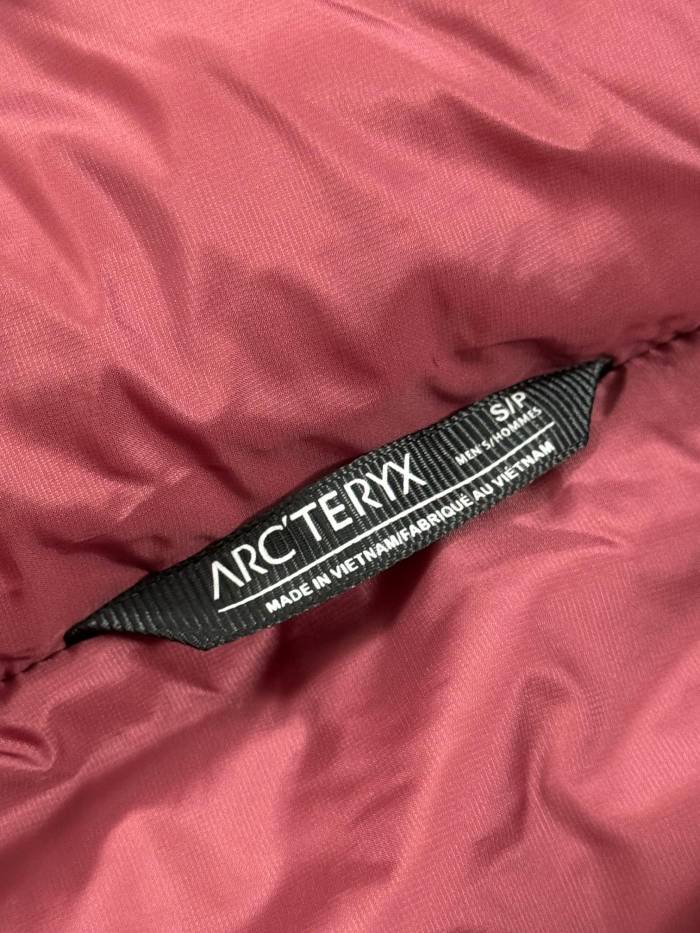 NIGO Arcteryx Men's And Women's Fall And Winter Splicing Logo Hard Shell Hooded Zipper Down Long Sleeved Jacket #nigo73883