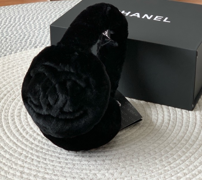 NIGO Chanel Men's and Women's Solid Color Embroidered Letter Logo Wool Warm Earmuffs #nigo73888