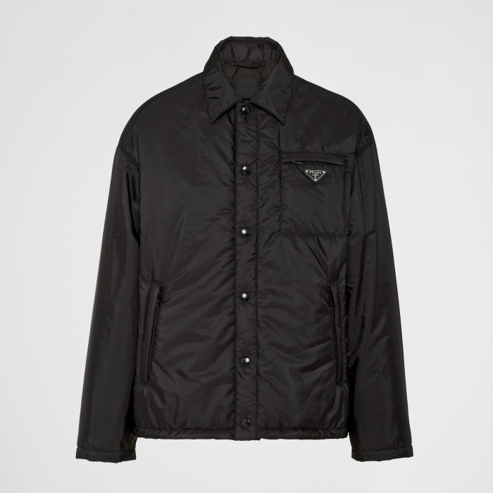 NIGO Prada Men's Autumn and Winter Solid Color Single Breasted Nylon Cotton Jacket Long Sleeve Jacket #nigo73912