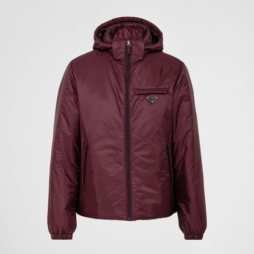 NIGO Prada Men's Autumn and Winter Solid Color Single Breasted Hooded Nylon Puffer Down Long Sleeve Jacket #nigo73912