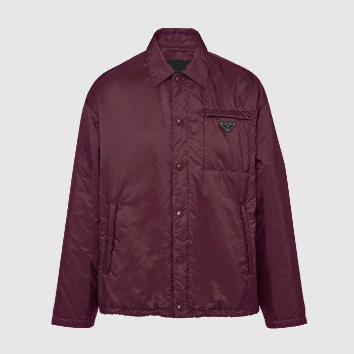NIGO Prada Men's Autumn and Winter Solid Color Single Breasted Nylon Cotton Jacket Long Sleeve Jacket #nigo73912