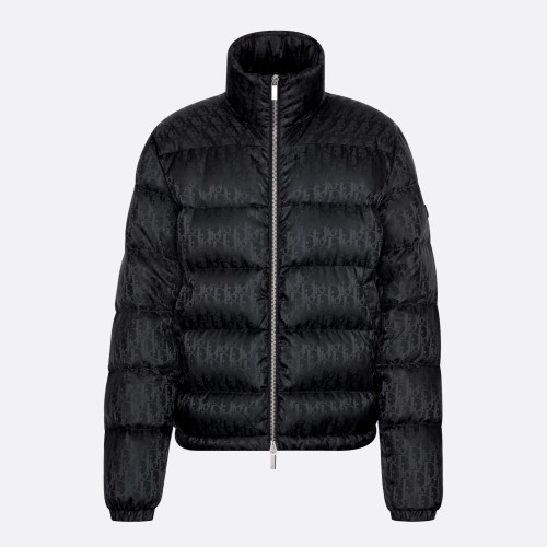 Nigo Dior Top-quality Version Men's Winter Solid Color Logo Full Print Zipper Collar Down Long Sleeve Puffer Down Jacket #nigo334786