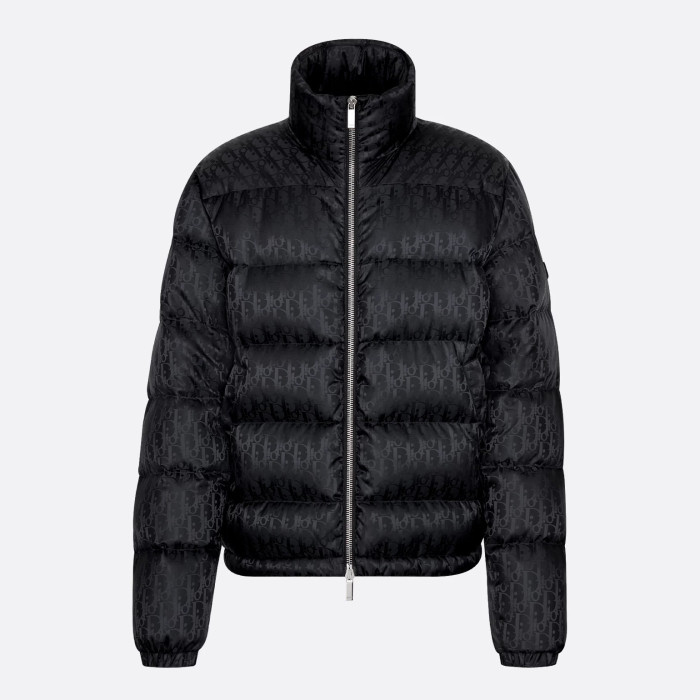 Nigo Dior Top-quality Version Men's Winter Solid Color Logo Full Print Zipper Collar Down Long Sleeve Puffer Down Jacket #nigo334786