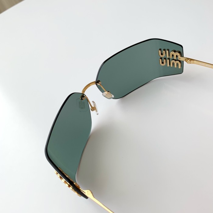NIGO MiuMiu Women's Solid Color Logo Plate Frame Sunglasses Eyeglasses Glasses #nigo73946