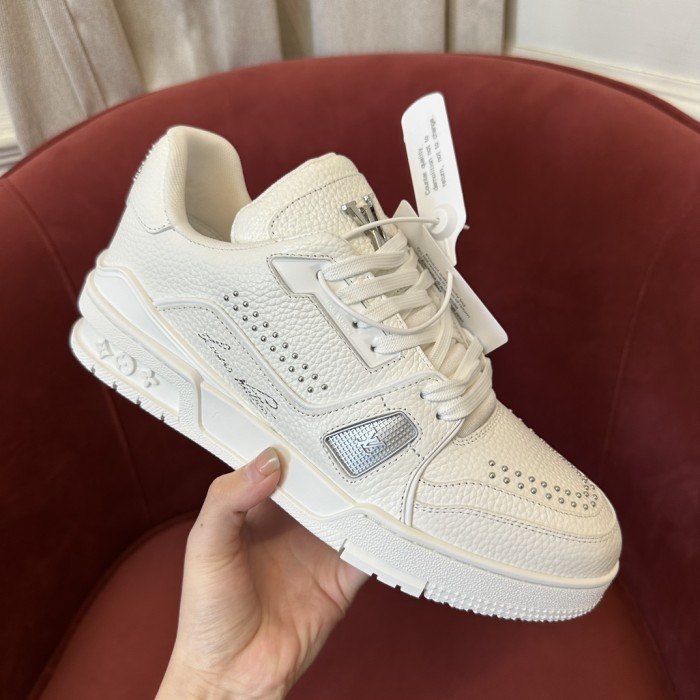 NIGO Louis Vuitton Trainer Men's Sneakers Rivet Design Fashion Casual Lace-Up Shoes #nigo73941