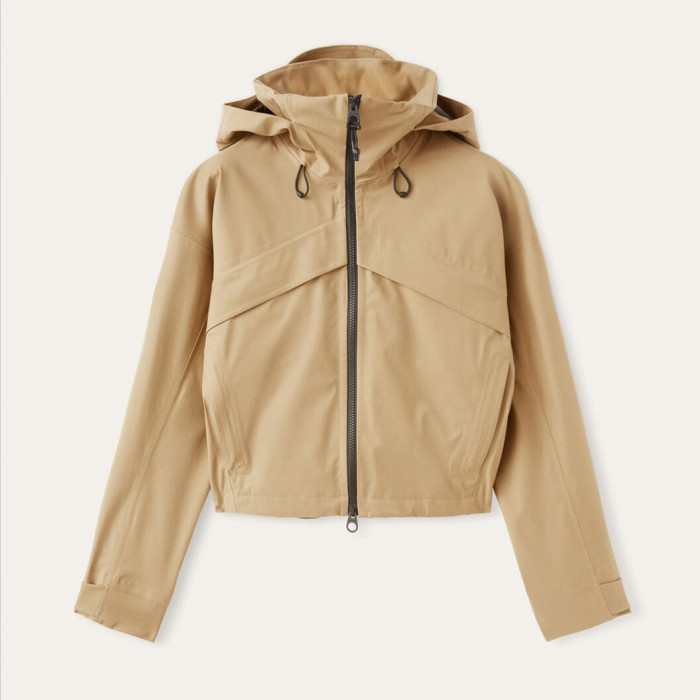 NIGO Loro Piana Women's Spring And Autumn Haik Jacket Zipper Long Sleeve Hooded Coat Ngvp #nigo9551