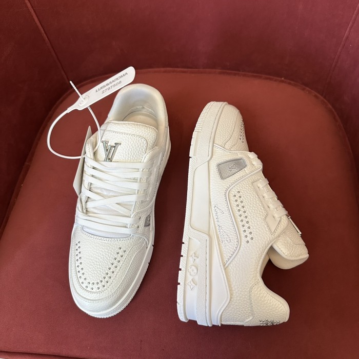 NIGO Louis Vuitton Trainer Men's Sneakers Rivet Design Fashion Casual Lace-Up Shoes #nigo73941