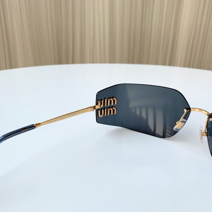 NIGO MiuMiu Women's Solid Color Logo Plate Frame Sunglasses Eyeglasses Glasses #nigo73946