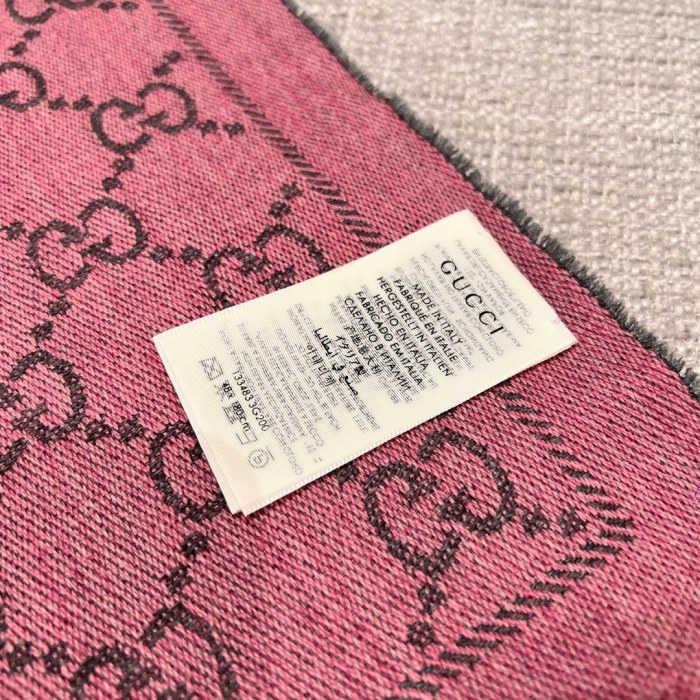 NIGO Gucci Women's Autumn and Winter Monogrammed Double Sided Cashmere Scarf #nigo73969