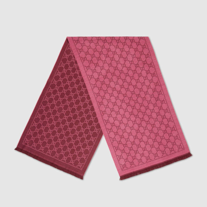 NIGO Gucci Women's Autumn and Winter Monogrammed Double Sided Cashmere Scarf #nigo73969
