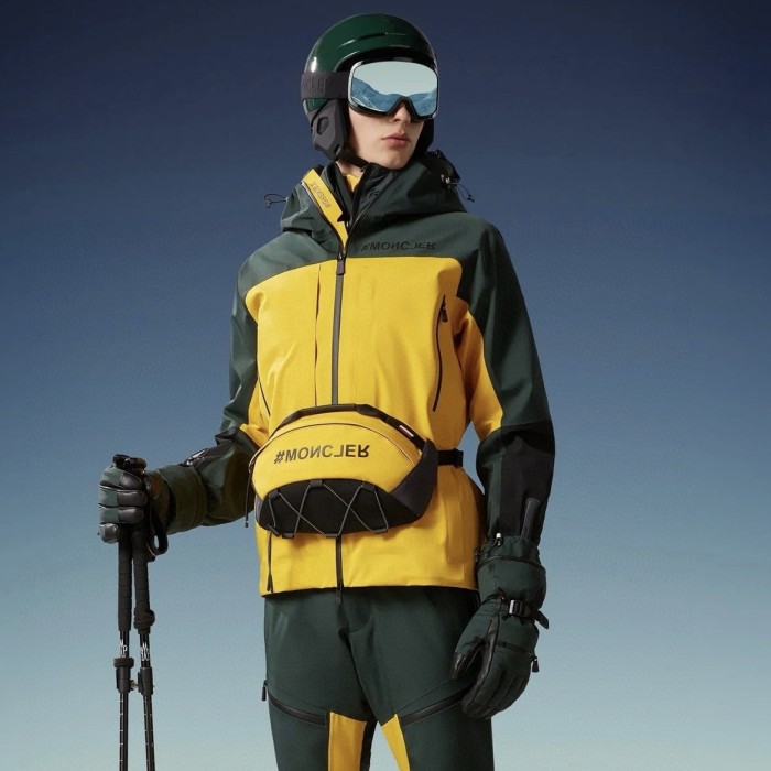 NIGO Moncler Men's Autumn and Winter Colorblocking Hooded Casual Zipper Long Sleeve Ski Jacket #nigo73952