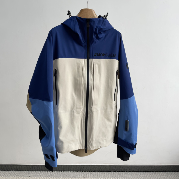 NIGO Moncler Men's Autumn and Winter Colorblocking Hooded Casual Zipper Long Sleeve Ski Jacket #nigo73952