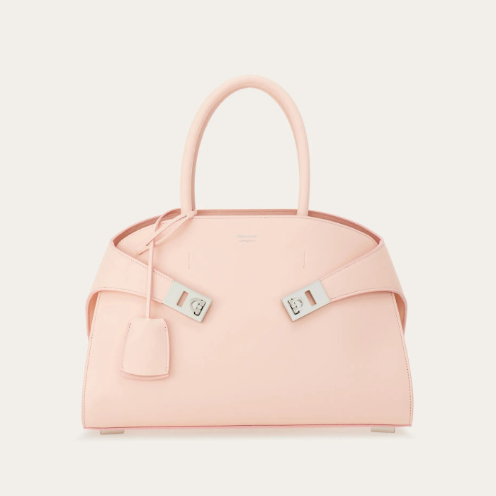 NIGO Ferragamo HUG Women's Gancini Closure Buckle Removable Adjustable Shoulder Strap Cowhide Leather Single Shoulder Crossbody Handbag Bag Bags #nigo74111