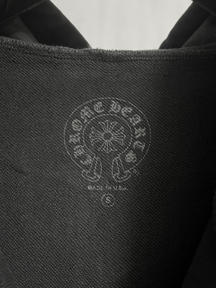 NIGO Chrome Hearts Men's Spring and Fall Black Logo Printed Zipper Long Sleeve Hooded Jacket #nigo73992