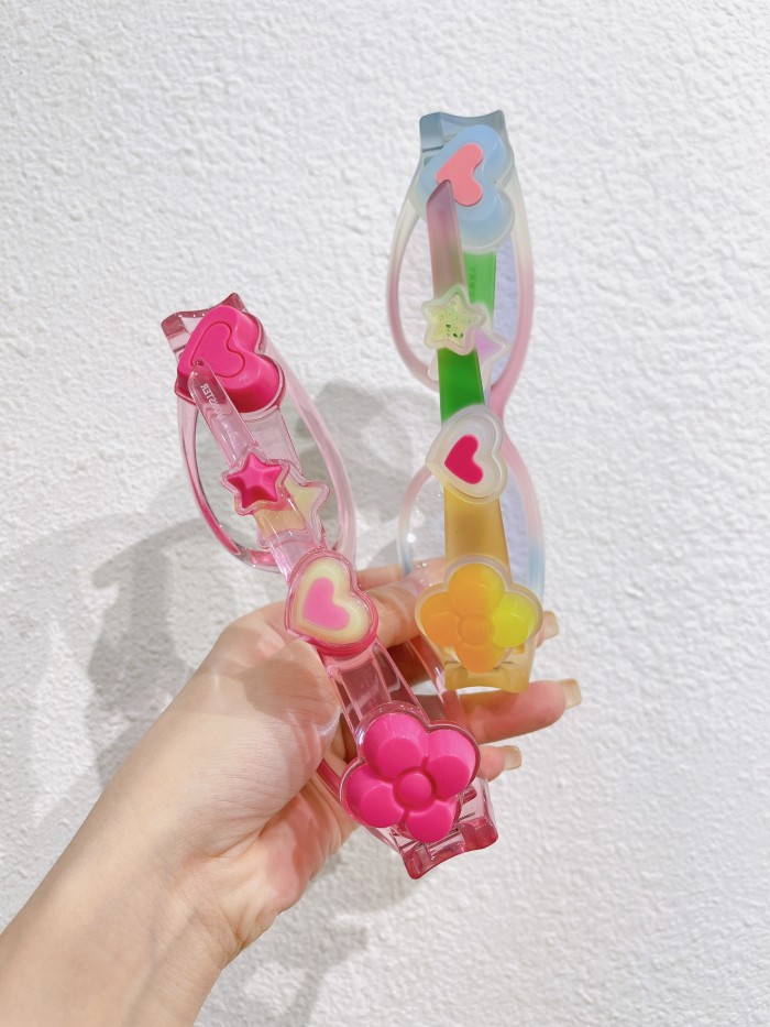 NIGO Gentle Monster Jelly Men's and Women's Lens Legs Candy Decoration Irregular Shape Sunglasses Eyeglasses Glasses #nigo74133