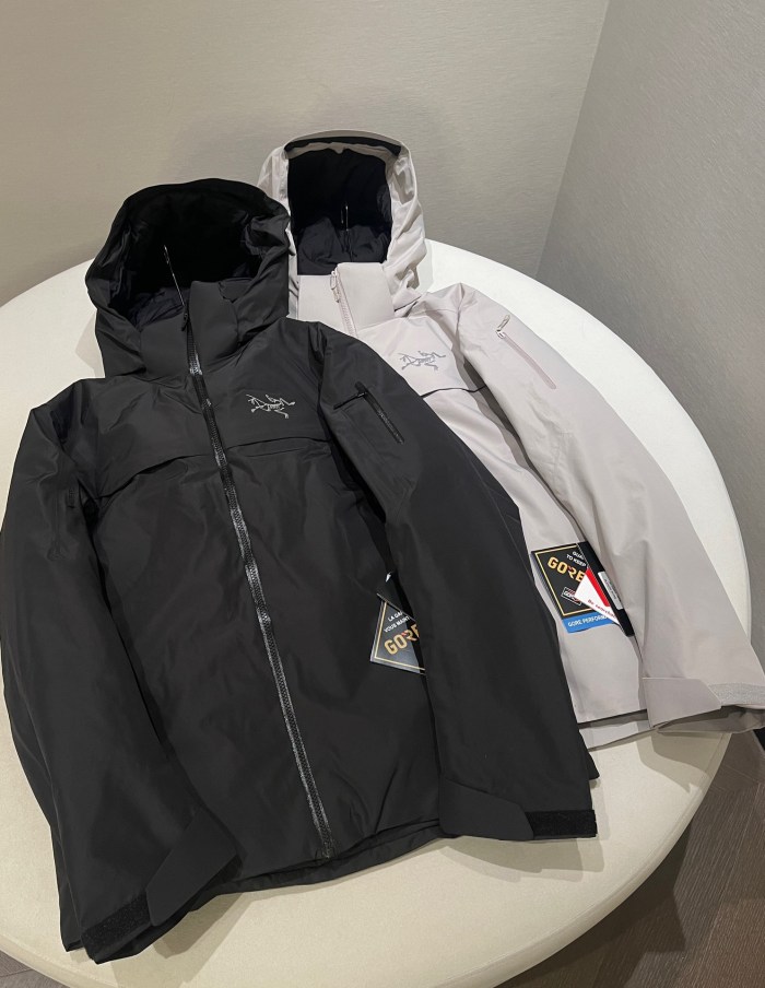 NIGO Arcteryx Men’s Autumn And Winter Solid Color Zipper Waterproof Windproof Long-Sleeved Hooded Puffer Down Jacket #nigo74124