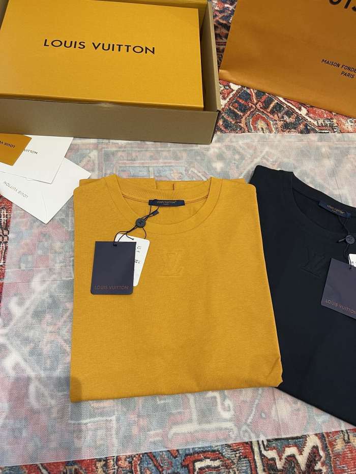NIGO Louis Vuitton Men's Summer Solid Color Embroidered Logo Round Neck Cotton Short Sleeve T-Shirt #nigo74122