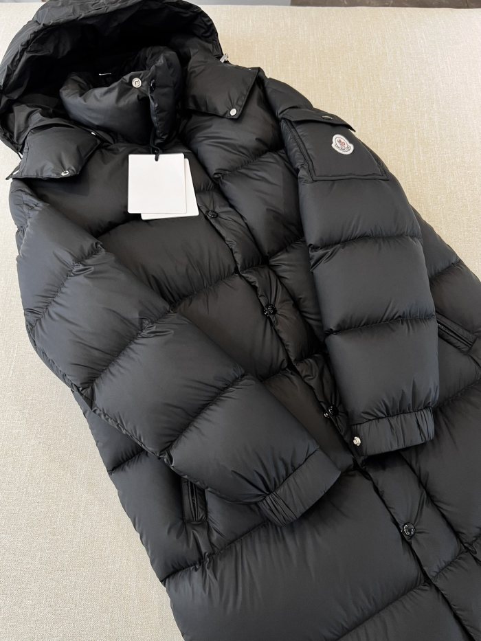 NIGO Moncler Hanoverian Men's Winter Solid Color Hooded Long Zipper Long Sleeve Down Jacket #nigo292025
