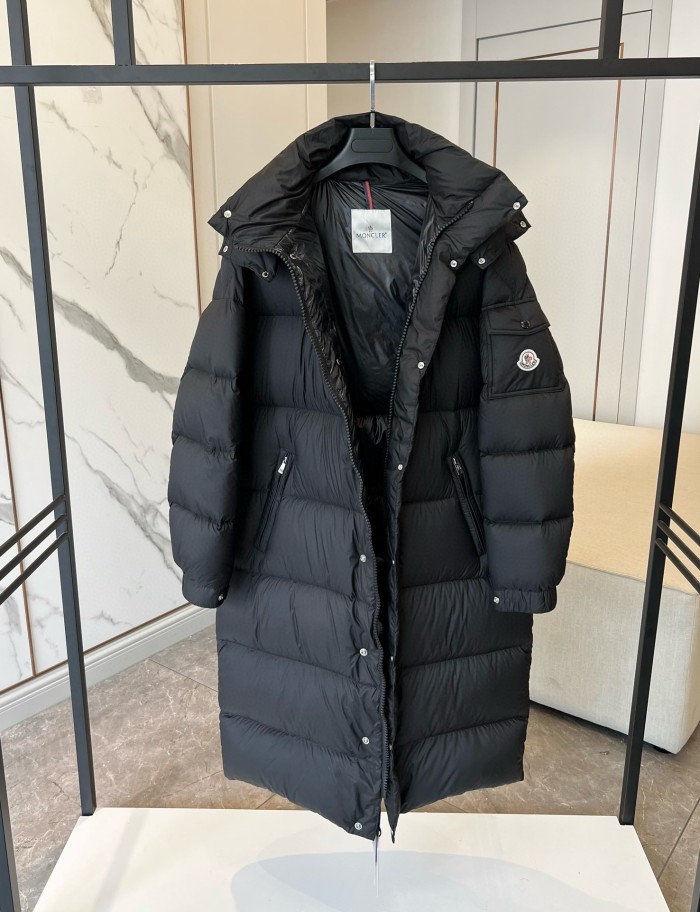 NIGO Moncler Hanoverian Men's Winter Solid Color Hooded Long Zipper Long Sleeve Down Jacket #nigo292025
