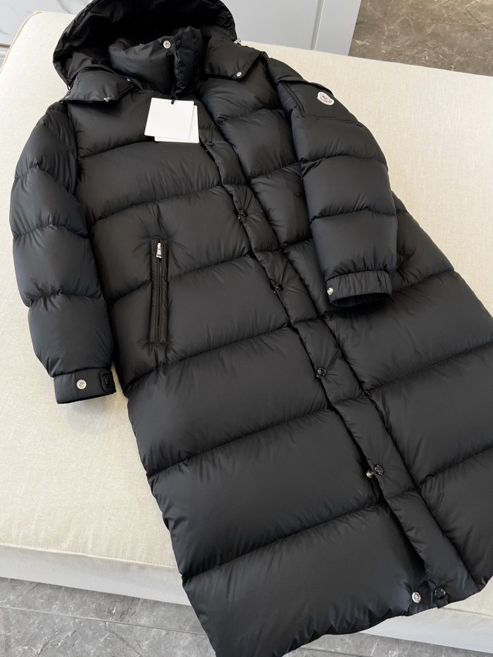 NIGO Moncler Hanoverian Men's Winter Solid Color Hooded Long Zipper Long Sleeve Down Jacket #nigo292025