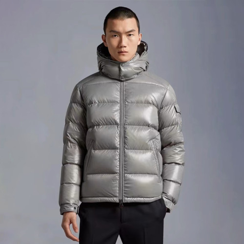 NIGO Moncler Men's Women's Maya Series Autumn And Winter Solid Color Zipper Short Warm Hooded Puffer Coat Down Jacket #nigo71728
