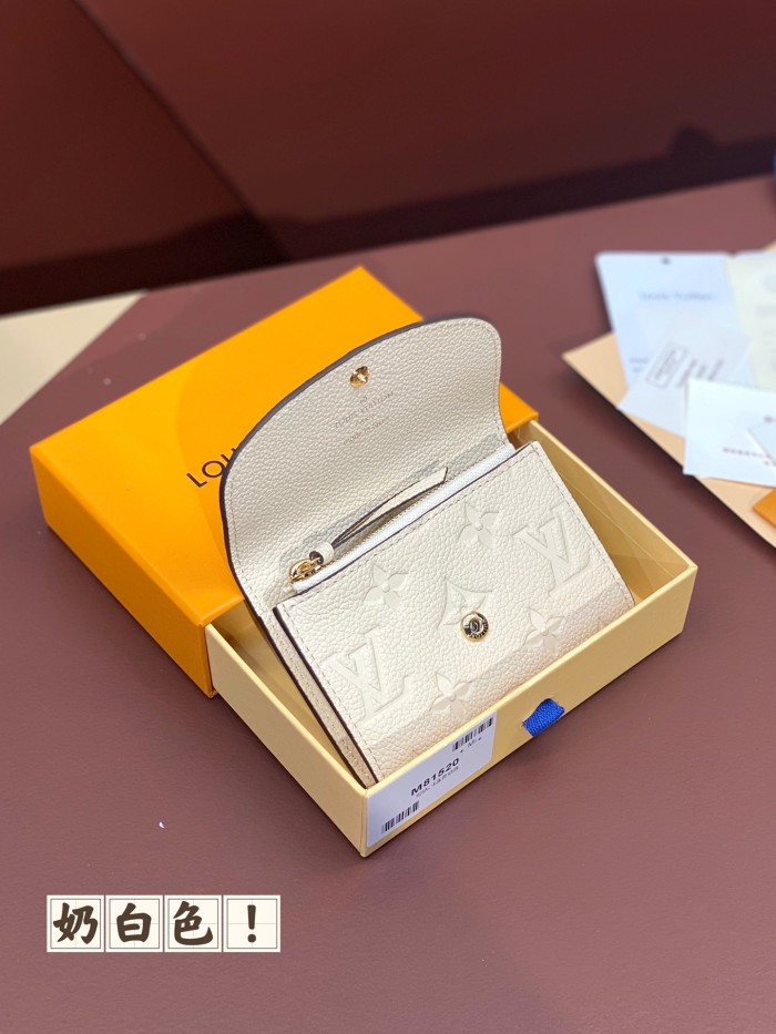 NIGO Louis Vuitton Rosalie Coin Purse Monogram Empreinte Embossed Cowhide Fashionable Luxury Temperament Wallet Card Bag Mini Bags  #nigo71765