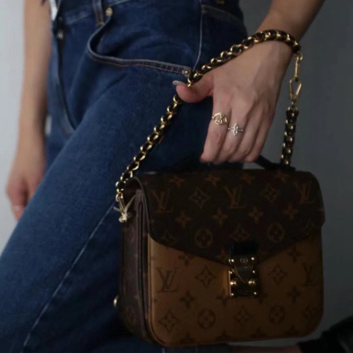 NIGO Louis Vuitton Pochette M É Tis Ackpack Handbag Fashionable Color Blocked Bags Monogram Pattern Fashionable Luxury Backpack Bag M11941 #nigo71769