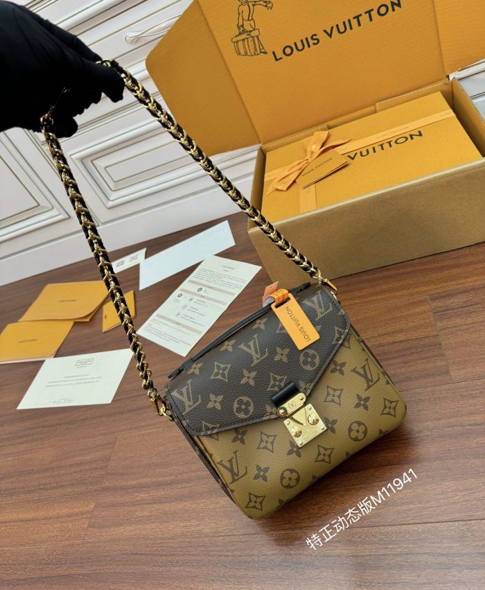 NIGO Louis Vuitton Pochette M É Tis Ackpack Handbag Fashionable Color Blocked Bags Monogram Pattern Fashionable Luxury Backpack Bag M11941 #nigo71769